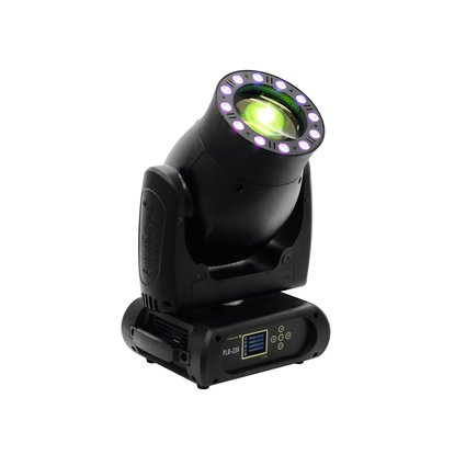 High performance beam with Osram Sirius HRI 230 W lamp and LED ring with RGB color mixture