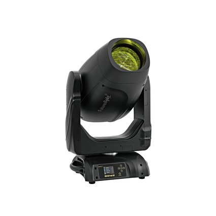 Profile moving head with 640 W COB LED, motorized shutter blades, large zoom, CMY+CTO color mixing and animation wheel
