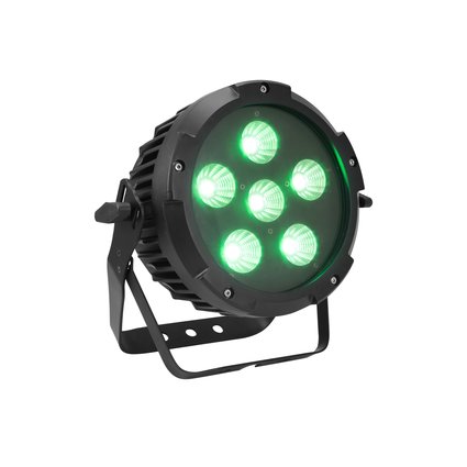 PRO slimline LED spot with 6 x 30 W COB (RGB) without fan