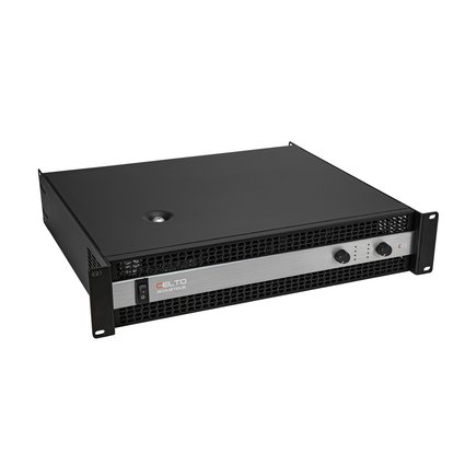 Class H core amplifier, 2 x 600 W RMS (4 ohms), 2 x 400 W RMS (8 ohms)