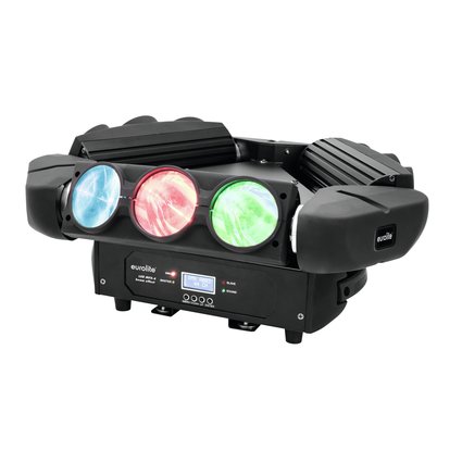 RGBW-Lichteffekt mit 9 Linsen, angeordnet auf 3 LED-Leisten & endlosem PAN