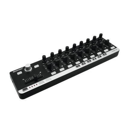 USB MIDI controller with 9 faders for musicians, producers and DJs