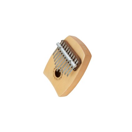 Kalimba with wooden body and sound hole