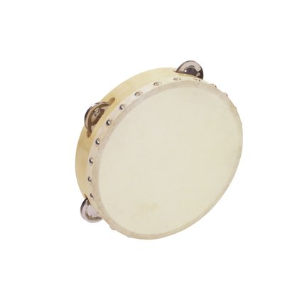 Sonorous tambourine with 4 cymbals
