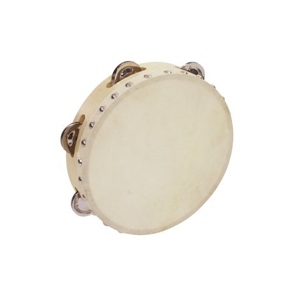 Sonorous tambourine with 6 cymbals