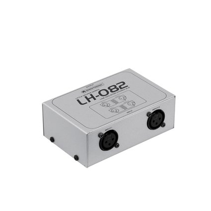 Passive stereo line isolator with XLR sockets