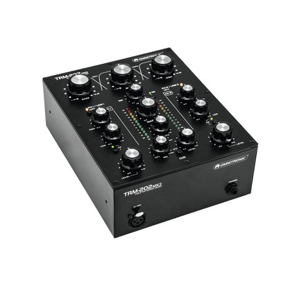 2-channel rotary mixer with 3-band frequency isolator for DJs