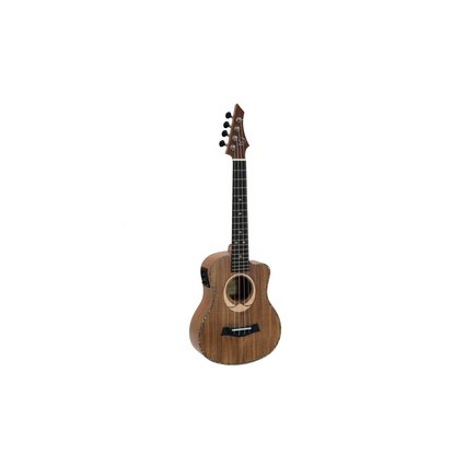 Tenor ukulele with cutaway and pickup-system