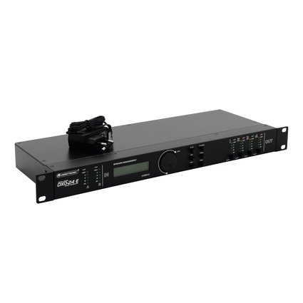 Digital stereo active crossover with 2 inputs and 4 outputs, incl. software