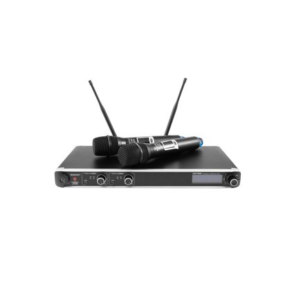 2-channel UHF PLL microphone system