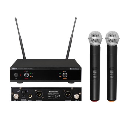 License-free 2-channel wireless microphone system