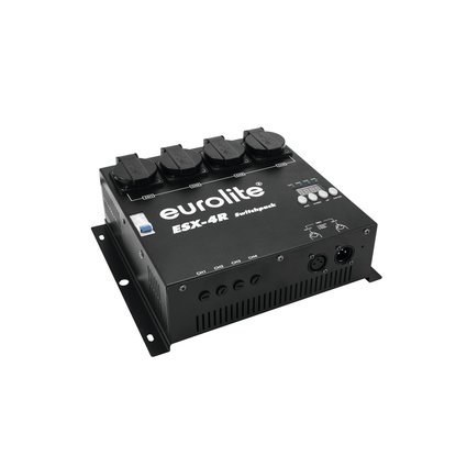4-channel DMX switch pack, up to 5 A load per channel, control per Triac