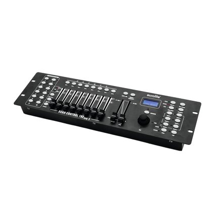Console for 12 lighting effect units with up to 16 DMX channels, joystick