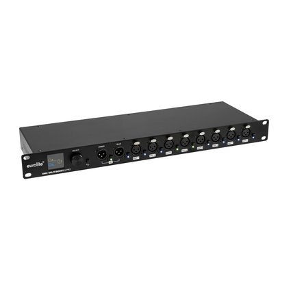 2 in/8 out DMX splitter/merger with RDM support and real-time DMX monitoring