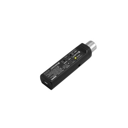 Portable Bluetooth receiver with XLR output, aptX and stereo link mode