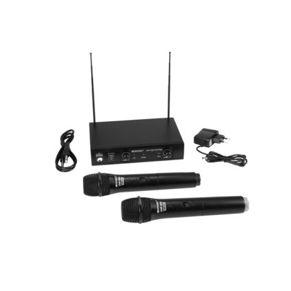 2-channel VHF wireless microphone system