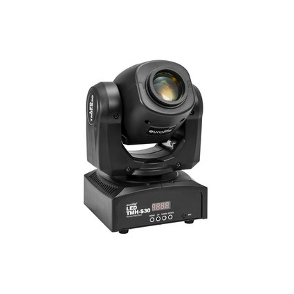 Compact Moving Head Spot with 30 W LED, gobos and color wheel