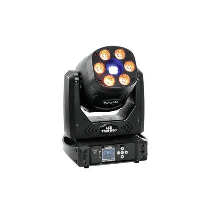 LED Moving Head hybrid spot/wash with color wheel, static and rotating gobo wheel, prism and focus