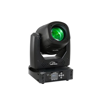 LED moving head beam with color wheel, static gobo wheel, prism and focus