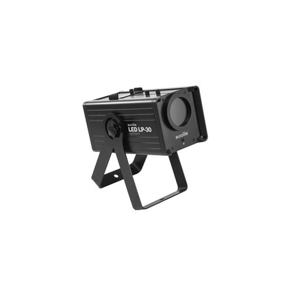 LED logo projector with 30 W LED, strobe, dimmer and gobo rotation, incl. IR remote control
