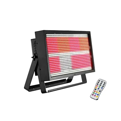 Multifunctional strobe/floodlight/blinder with RGB and cold white LEDs in a total of 11 segments