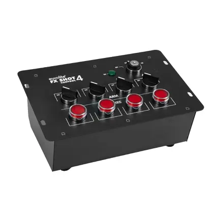 4-channel control system for confetti, streamer & CO2 effects devices