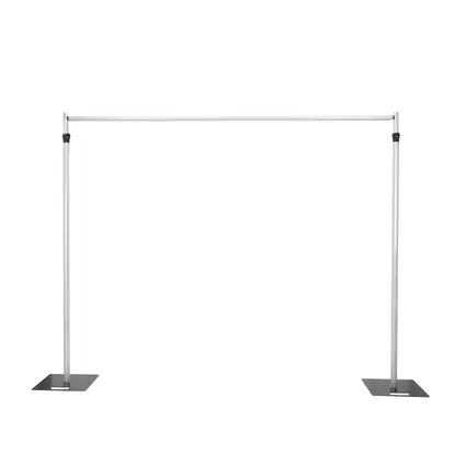 Variable aluminum curtain stand 2.5 - 4.8 m