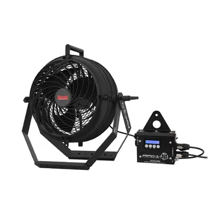 Weather-proof wind machine with DMX/RDM and timer, 4500 m³/h