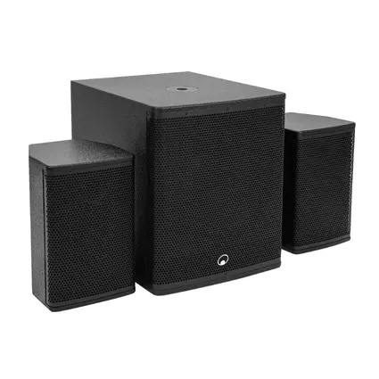 Mobile 2.1 system with DSP, mixer, stereo Bluetooth link, 800 W RMS