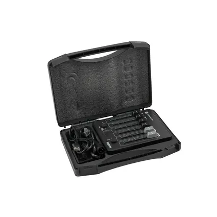 Tragbarer Akku-DMX-Controller für 30 Kanäle mit QuickDMX-Sender & Transportkoffer