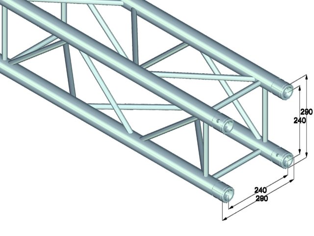 ALUTRUSS Set QUADLOCK QL-ET34-2000 + Trusswagen-MainBild