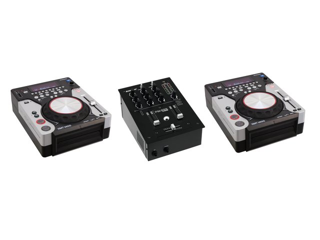 2-channel DJ mixer including 2x DJ player for CD, USB and SD-MainBild