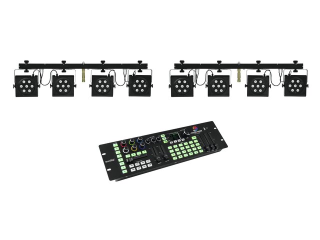 EUROLITE Set 2x KLS-801 + DMX LED Color Chief Controller-MainBild