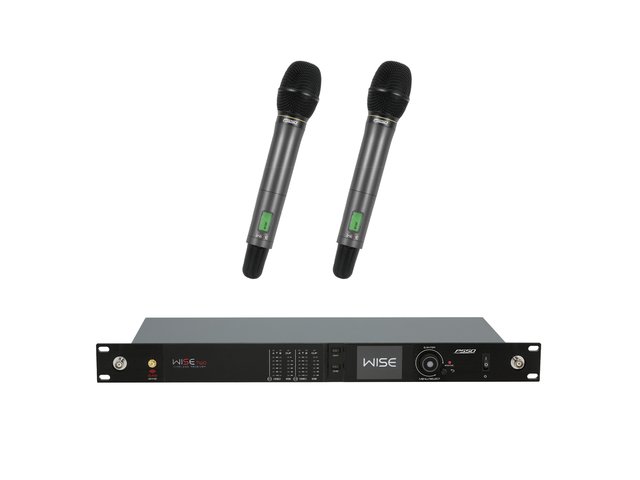 License-free true diversity wireless receiver with 2x condenser wireless microphone-MainBild