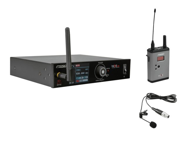 License-free true diversity wireless receiver with pocket transmitter and lavalier microphone-MainBild