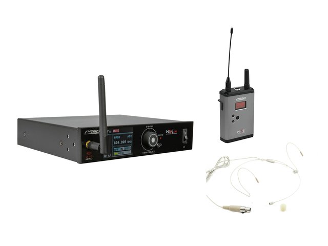 License-free true diversity wireless receiver incl. bodypack and headset-MainBild