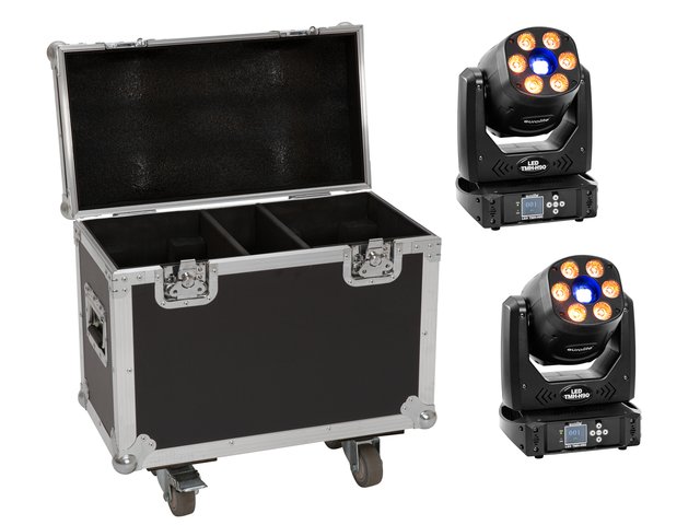 EUROLITE Set 2x LED TMH-H90 + Case with wheels-MainBild