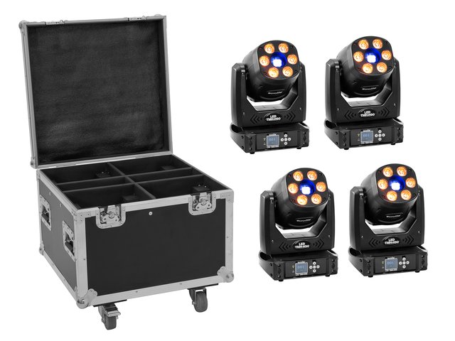 EUROLITE Set 4x LED TMH-H90 + Case with wheels-MainBild