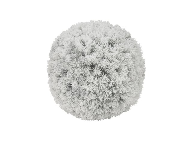 Flocked pine ball for stylish decorations-MainBild