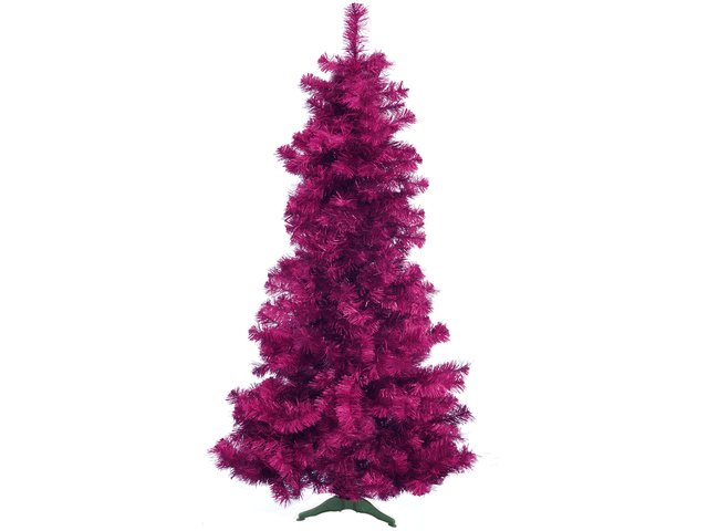 Classic fir tree in trendy metallic purple-MainBild