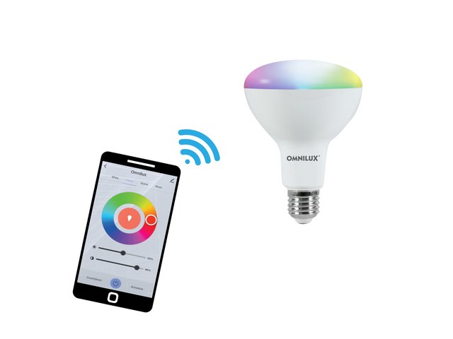 Smart WiFi bulb RGB+CCT, controlled via app, Alexa & Google Home-MainBild
