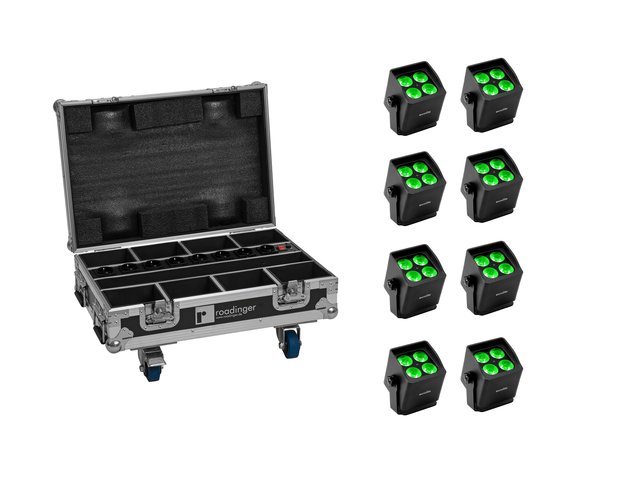 EUROLITE Set 8x AKKU Mini IP UP-4 QCL Spot MK2 + Case mit Ladefunktion-MainBild