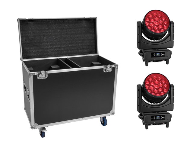 EUROLITE Set 2x LED IP TMH-H760 + Case mit Rollen-MainBild