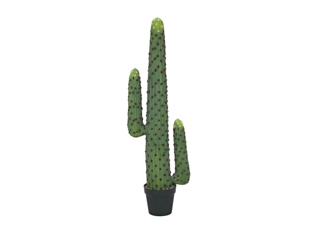 Decorative cactus with two lateral twigs made of high-quality plastic-MainBild