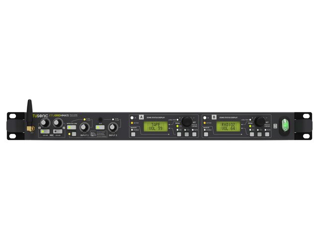 19" audio router, 5 stereo & 2 mic inputs, IR remote an RS485 control option-MainBild