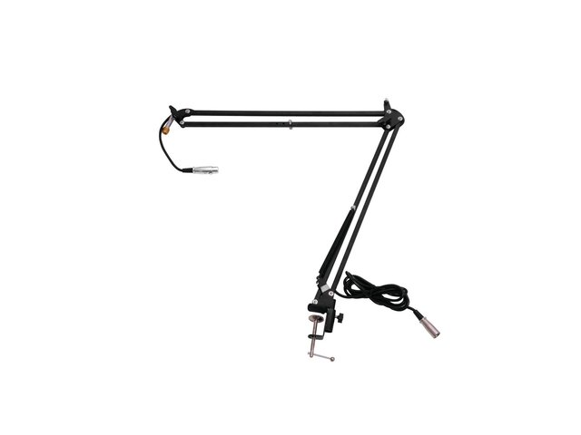 Telescopic arm with XLR cable, can be mounted onto tabletops-MainBild