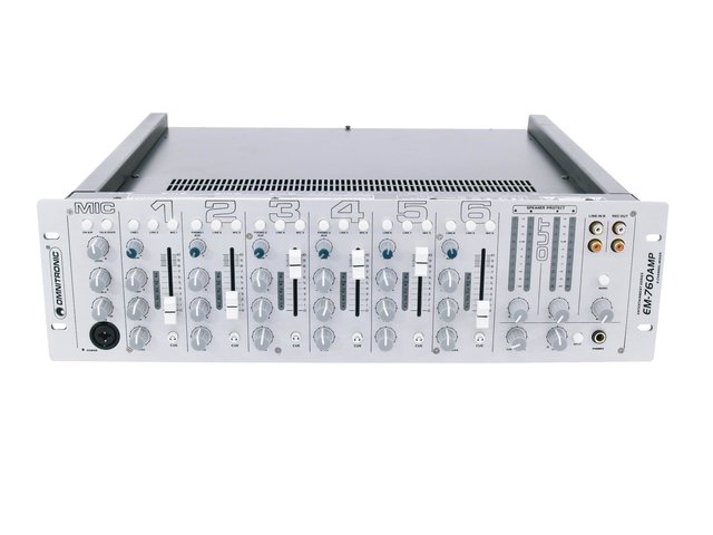 6+1-channel mixer with 2 x 2-channel amplifier-MainBild