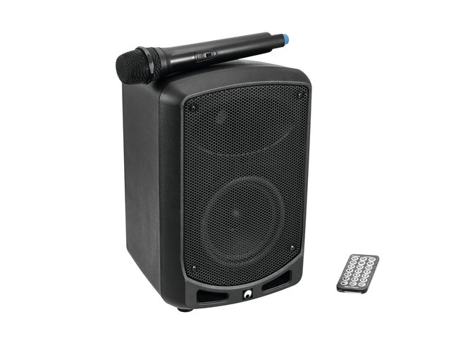 Portable 6.5" PA with wireless microphone, audio player, Bluetooth and 40 W peak power-MainBild