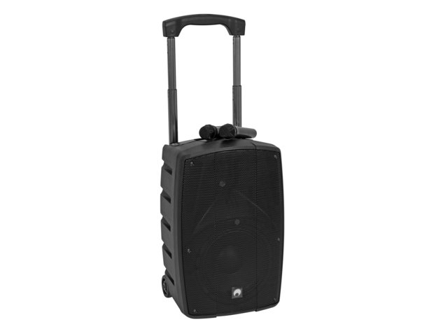 Mobile 10" PA system with battery operation, audio player, Bluetooth and 2 wireless microphones-MainBild
