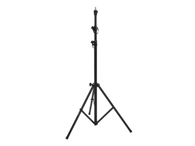 Universal studio, lamp, microphone or camera stand, for horizontal or vertical alignment with interchangeable mini TV spigot adapter-MainBild